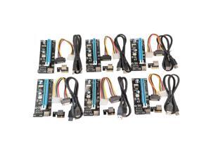 Micro Connectors PCIe 4-Pin 16x to 1x Powered Riser Adapter Card (Black) 6-Pack Micro Connectors PCIe 4-Pin 16x to 1x Powered Riser Adapter Card (Black) 6-Pack