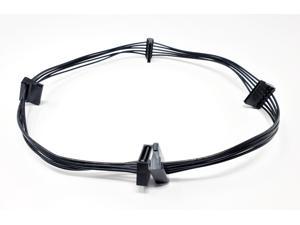 Micro Connectors 23 Inches 1 to 4 15-Pin SATA Power Splitter Cable (F03-PWRX4)