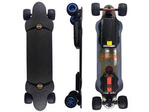 Teamgee H20T 39" Electric Skateboard with Rubber Wheels, 1200W Dual Motors, 7500mAh Battery, 26MPH Top Speed, 18 Miles Range, 4 Speed Adjustment, Longboards Skateboard Designed for Adults