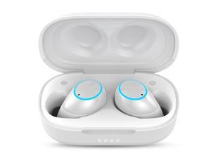 Aufo M1 Noise Cancelling Wireless Earbuds with Bluetooth 5.0, TWS Lightweight Headphones with Microphone, HiFi Stereo Sound, IPX7 Waterproof