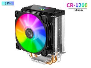 CPU Fans Heatsinks Air Cooler,90mm PWM CPU Processor Cooling Fan & 4 Vacuum Heatpipes CPU Heatsink Pipes Support Intel i3/i5/i7,LGA775/1150/1151/1155/1156/1200,AMD CPU Addressable RGB Lights CPU Fans Heatsinks Air Cooler,90mm PWM CPU Processor Cooling Fan & 4 Vacuum Heatpipes CPU Heatsink Pipes Support Intel i3/i5/i7,LGA775/1150/1151/1155/1156/1200,AMD CPU Addressable RGB Lights