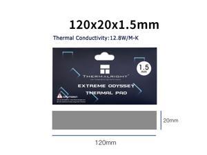 Thermalright Extreme Odyssey Thermal Pad 12.8 W/mK Non Conductive Heat Resistance High Temperature Resistance Silicone Thermal Pads Suitable for Laptop Heatsink/GPU/CPU/LED Cooler 120x20x1.5mm Thermalright Extreme Odyssey Thermal Pad 12.8 W/mK Non Conductive Heat Resistance High Temperature Resistance Silicone Thermal Pads Suitable for Laptop Heatsink/GPU/CPU/LED Cooler 120x20x1.5mm