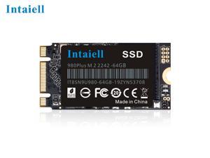 Intaiell M.2 NGFF 2242mm B Key 4CH 3D NAND Flash SSD 1T 512G 256G 128G 64G Internal Solid State Drive High Performance Hard Drive for Desktop Laptop (2242 64G)