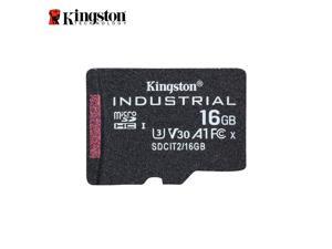 Kingston 16GB Industrial microSD UHS-I U3 V30 A1 Memory Card, Includes SD adapter SDCIT2/16GB