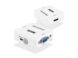VGA To HDMI Converter Box HD 1080P HDTV Video Audio Adapter For Laptop Computer VGA To HDMI Converter Box HD 1080P HDTV Video Audio Adapter For Laptop Computer
