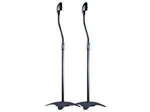 ® Adjustable Height 5 lb. Capacity Speaker Stands Pair, Black ® Adjustable Height 5 lb. Capacity Speaker Stands Pair, Black