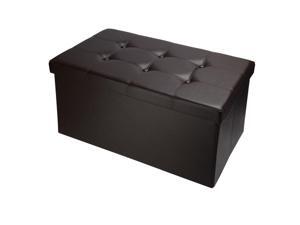 ® Faux Leather Ottoman Pouffe Storage Toy Box Foot Stools Bench Seat ® Faux Leather Ottoman Pouffe Storage Toy Box Foot Stools Bench Seat
