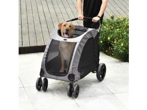 Pet Stroller Universal Wheel with Storage Basket Pet Stroller Universal Wheel with Storage Basket