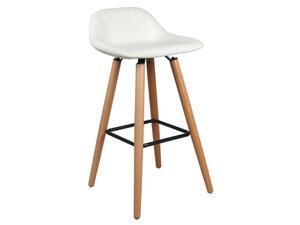 ® Faux leather Bar Stool with Beech Wood Legs ® Faux leather Bar Stool with Beech Wood Legs