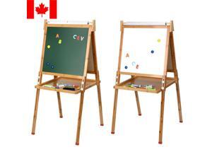 2In1 Kids Art Easel Magnetic Wood Standing Easel Erase Drawing Board Chalkboard 2In1 Kids Art Easel Magnetic Wood Standing Easel Erase Drawing Board Chalkboard