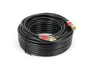 50FT RCA Digital Coax Coaxial Audio Video Cable Subwoofer Cord RG59U 75ohm M/M 50FT RCA Digital Coax Coaxial Audio Video Cable Subwoofer Cord RG59U 75ohm M/M