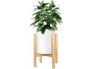 Adjustable 8-12'' Display Plant Stand Beech Wood Flower Pot Holder Adjustable 8-12'' Display Plant Stand Beech Wood Flower Pot Holder