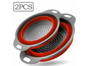 Foldable Silicone Collapsible Colander Fruit Vegetable Kitchen Strainer Basket Foldable Silicone Collapsible Colander Fruit Vegetable Kitchen Strainer Basket