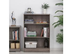 3-Tier Storage Unit Bookshelf Cupboard Cabinet w/ Adjustable Shelf Home Office 3-Tier Storage Unit Bookshelf Cupboard Cabinet w/ Adjustable Shelf Home Office