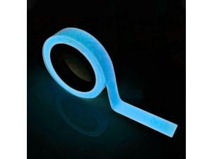 Glow in the Dark Luminous Tape, Self Adhesive Fluorescent Neon Gaffer Tape -Blue Glow in the Dark Luminous Tape, Self Adhesive Fluorescent Neon Gaffer Tape -Blue