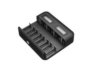 New 8-slot Smart Battery Charger LCD Display USB Type-c for AA AAA C D Batteries New 8-slot Smart Battery Charger LCD Display USB Type-c for AA AAA C D Batteries