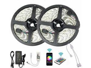 10M RGBW LED Strip Lights Kit Smart WiFi Controller For App Control IR Remote 10M RGBW LED Strip Lights Kit Smart WiFi Controller For App Control IR Remote