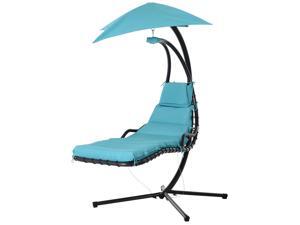 Flong Chaise Lounge Hanging Swing Chair Blue Flong Chaise Lounge Hanging Swing Chair Blue