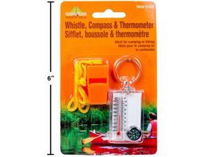 Camping Whistle, Compass Thermometer Set 1Pc Camping Whistle, Compass Thermometer Set 1Pc