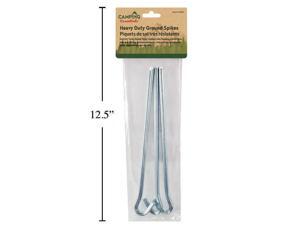 Camping, General Landscaping And Garden Projects,3 Pcs 9"L Metal Ground Spikes Camping, General Landscaping And Garden Projects,3 Pcs 9"L Metal Ground Spikes