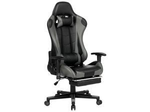 Gaming Chair with Footrest Ergonomic Massage Office Chair for Adults Adjustable Swivel Leather Computer Chair High Back Desk Chair with Headrest and Tilt Locking Mechanism Lumbar Support Pillow Gaming Chair with Footrest Ergonomic Massage Office Chair for Adults Adjustable Swivel Leather Computer Chair High Back Desk Chair with Headrest and Tilt Locking Mechanism Lumbar Support Pillow