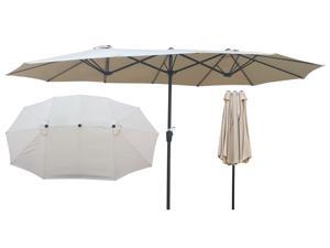 15x9Ft Double-Sided Patio Umbrella Outdoor Market Table Garden Extra Large Waterproof Twin Umbrellas with Crank and Wind Vents for Garden Deck Backyard Pool Shade Outside Deck Swimming Pool 15x9Ft Double-Sided Patio Umbrella Outdoor Market Table Garden Extra Large Waterproof Twin Umbrellas with Crank and Wind Vents for Garden Deck Backyard Pool Shade Outside Deck Swimming Pool