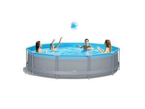 12 x 12FT Above Ground Swimming Pools with Pump for Family Water Sport Backyard or Garden