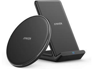 Wireless Chargers Bundle, PowerWave Pad & Stand Upgraded, Qi-Certified, 7.5W for iPhone 11, 11 Pro, 11 Pro Max, Xs Max, XR, XS, X, 8, 10W for Galaxy S20 S10 S9, Note 10 Note 9 (No AC Adapter) Wireless Chargers Bundle, PowerWave Pad & Stand Upgraded, Qi-Certified, 7.5W for iPhone 11, 11 Pro, 11 Pro Max, Xs Max, XR, XS, X, 8, 10W for Galaxy S20 S10 S9, Note 10 Note 9 (No AC Adapter)