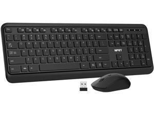 NPET KM20 Wireless Keyboard and Mouse Combo Wireless Mouse and Full-Sized 2.4GHz Computer Keyboard with Numeric Keypad Set Ultra-Thin Sleek Design USB Nano Receiver in Mouse for Windows PC Laptop NPET KM20 Wireless Keyboard and Mouse Combo Wireless Mouse and Full-Sized 2.4GHz Computer Keyboard with Numeric Keypad Set Ultra-Thin Sleek Design USB Nano Receiver in Mouse for Windows PC Laptop