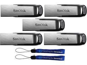 SanDisk Ultra Flair USB (5 Pack) 3.0 32GB Flash Drive High Performance SDCZ73-032G-G46 - with (2) Everything But Stromboli (tm) Lanyard SanDisk Ultra Flair USB (5 Pack) 3.0 32GB Flash Drive High Performance SDCZ73-032G-G46 - with (2) Everything But Stromboli (tm) Lanyard