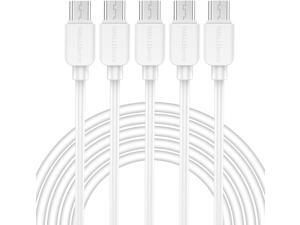 Micro USB Cable (5-Pack, 6FT) Android Charger, SMALLElectric Micro USB Charger Cable Long Android Phone Charger Cord for Galaxy S7 S6 Edge J7 S5,Note 5 4,LG G4 K40 K20,MP3,Kindle,MP3,Tablet.White Micro USB Cable (5-Pack, 6FT) Android Charger, SMALLElectric Micro USB Charger Cable Long Android Phone Charger Cord for Galaxy S7 S6 Edge J7 S5,Note 5 4,LG G4 K40 K20,MP3,Kindle,MP3,Tablet.White