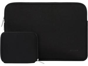 MOSISO Laptop Sleeve Compatible with MacBook Air 11 11.6-12.3 inch Acer Chromebook R11/HP Stream/Samsung/ASUS/Surface Pro X/7/6/5/4/3 Water Repellent Neoprene Bag with Small Case Black