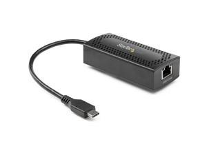 StarTech.com 5GbE USB C Network Adapter - NBASE-T NIC - USB 3.0 Type C 2.5 GbE /5 GbE Multi Speed Gigabit Ethernet - USB 3.1 Laptop to RJ45/LAN - Thunderbolt 3 Compatible/MacBook Pro/Air (US5GC30)