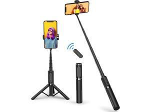 Selfie Stick Tripod Bluetooth Selfie Stick with Wireless Remote 360° Rotation for iPhone and Smartphones