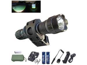VASTFIRE Zoomable MLOK Flashlight Compatible with MAGPUL Handguard with Screws and backers Adjust Spotlight Light Single Mode with Pressure Switch and 18650 Battery (MLOK Flashlight) (b)
