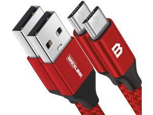 Micro USB Cable Android, BrexLink Micro USB to USB 2.0 Cable (2-Pack, 6.6 FT) Nylon Braided Fast Charging Cable Compatible .w Samsung, Kindle, Android Smartphones, Galaxy S7 Edge, Moto G5, PS4 (Red) Micro USB Cable Android, BrexLink Micro USB to USB 2.0 Cable (2-Pack, 6.6 FT) Nylon Braided Fast Charging Cable Compatible .w Samsung, Kindle, Android Smartphones, Galaxy S7 Edge, Moto G5, PS4 (Red)