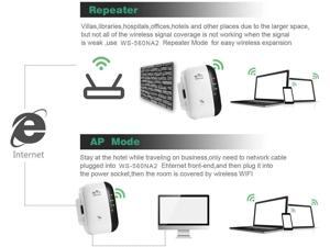 Mini WiFi Repeater Range Extender Wireless 300Mbps Access Point 2.4GHz High Speed Network Ap/Repeater Modes with Ethernet Port WiFi Signal Internet Booster Compatible with Alexa US Plug Mini WiFi Repeater Range Extender Wireless 300Mbps Access Point 2.4GHz High Speed Network Ap/Repeater Modes with Ethernet Port WiFi Signal Internet Booster Compatible with Alexa US Plug