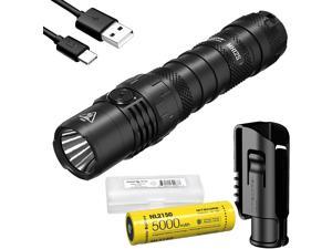 NITECORE MH12S 1800 Lumen USB-C Rechargeable Tactical Flashlight with 5000mAh Battery and LumenTac Battery Case