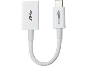 Amazon Basics USB Type-C to USB 3.1 Gen1 Female Adapter Cable - White Amazon Basics USB Type-C to USB 3.1 Gen1 Female Adapter Cable - White