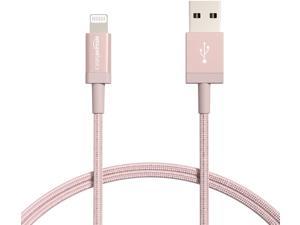 Basics Nylon Braided Lightning to USB Cable Dark Gray MFi Certified Apple iPhone Charger 3-Foot 