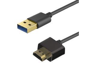 USB to HDMI Cable, Goodeliver Hdmi to USB Cable Adapter USB 2.0 Male to HDMI Male Charger Cable, 1M / 3.3FT USB to HDMI Cable, Goodeliver Hdmi to USB Cable Adapter USB 2.0 Male to HDMI Male Charger Cable, 1M / 3.3FT