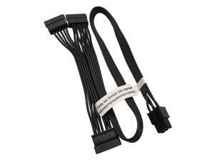 COMeap 6 Pin to 3X 15 Pin SATA Hard Drive HDD Power Adapter Cable Only for EVGA GQ Series Semi Modular PSUs 20-in(50cm) COMeap 6 Pin to 3X 15 Pin SATA Hard Drive HDD Power Adapter Cable Only for EVGA GQ Series Semi Modular PSUs 20-in(50cm)