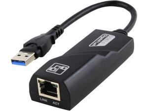 USB to Ethernet Adapter 3.0 adds Network connectivity to Computer with USB 3.0 Port 10/100/1000 Gigabit LAN Wire Network Converter for Windows MacBook iMac Pro Chromebook PC
