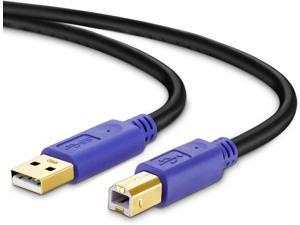 Printer Cable 25Ft Tanbin 25Feet Hi-Speed USB 2.0 Type A Male to Type B Male Printer Scanner Cable for HP Canon Lexmark Epson Dell Xerox Samsung etc Printer Cable 25Ft Tanbin 25Feet Hi-Speed USB 2.0 Type A Male to Type B Male Printer Scanner Cable for HP Canon Lexmark Epson Dell Xerox Samsung etc