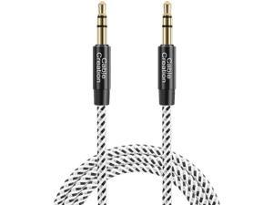 iPhones iPods Hanprmee 3.5mm Male to Male Auxiliary Audio Stereo Cord Compatible with Car,Headphones 6Ft/2m 3.5mm Aux Cable 6Ft iPads,Tablets,Laptops,Android Smart Phones& More