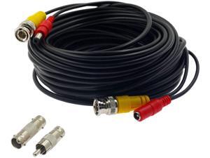 Eilumduo 15m/50ft BNC Video Power Cable BNC Extension Wire Cord with Connectors All-in-One Premade Siamese Cable for Surveillance CCTV Security Camera Video System Eilumduo 15m/50ft BNC Video Power Cable BNC Extension Wire Cord with Connectors All-in-One Premade Siamese Cable for Surveillance CCTV Security Camera Video System