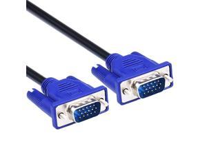 DaFuRui 3Pack 5Ft HD15 Male to Male VGA Video Cable for TV Computer Monitor with Blue Connector
