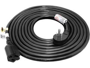 FIRMERST 1875W Flat Plug Extension Cord 25 Feet 14 AWG 15A Black UL Listed FIRMERST 1875W Flat Plug Extension Cord 25 Feet 14 AWG 15A Black UL Listed