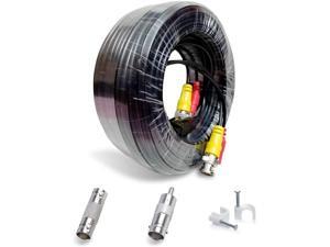 50ft All-in-One BNC Video Power CablesBNC Extension Surveillance Camera Wire for CCTV Camera DVR Security System??Black?? 50ft All-in-One BNC Video Power CablesBNC Extension Surveillance Camera Wire for CCTV Camera DVR Security System??Black??