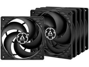 ARCTIC P12 PWM PST Value Pack - 120 mm Case Fan Five Pack PWM Sharing Technology (PST) Pressure-optimised Very Quiet Motor Computer 200-1800 RPM - Black/Black